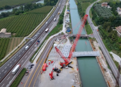 A22| Nuova stazione Ala Avio: varato il ponte sul Biffis