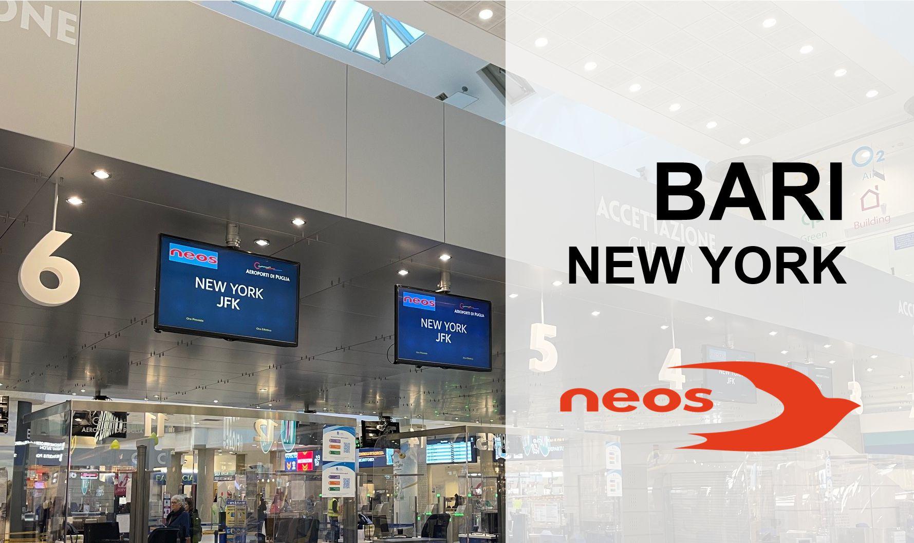 volo bari-new york neos