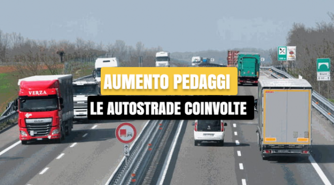 aumento pedaggi autostradali