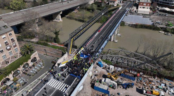 Riapre il Ponte dell’Industria a Roma: nuova struttura in acciaio