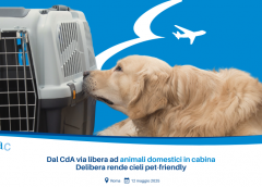 Enac: via libera al trasporto in cabina di animali domestici oltre i 10 kg