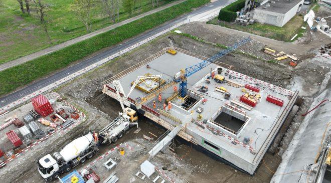 Giubiasco: a pieno ritmo i lavori per la nuova vasca di sicurezza OPIR
