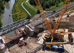 Linea Milano-Bologna: varato ponte ferroviario con travate metalliche