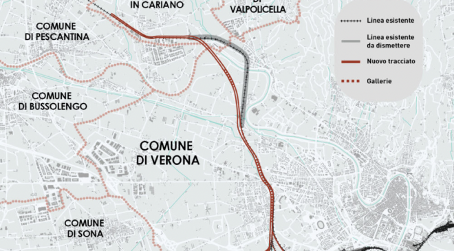 Verona Nord: al via il dibattito pubblico per la linea ferroviaria verso il Brennero