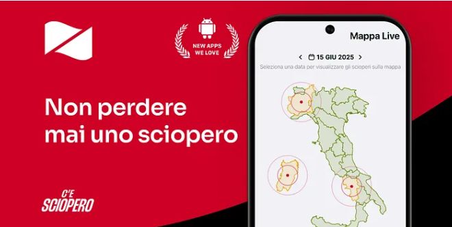 “C’è Sciopero”: un’app gratuita per restare aggiornati sugli scioperi in Italia