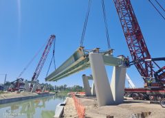 Viadotto SP07 Asti Cuneo: sollevata la prima campata da 65 metri