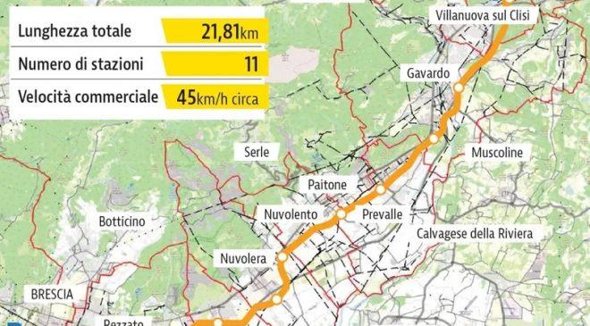Presentato lo studio di prefattibilità per la metrotramvia Brescia–Villanuova