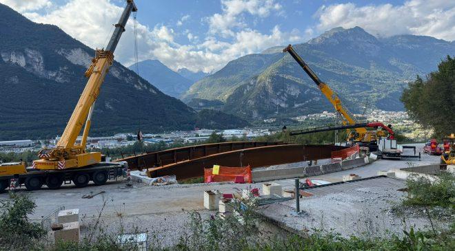 Nuovo ponte tra Dogna e Provagna