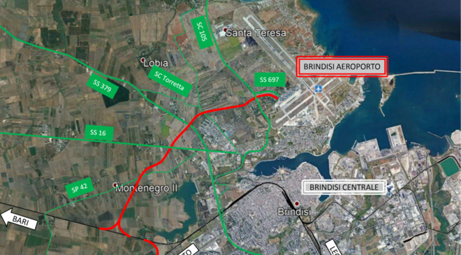 Aggiudicata gara per collegamento aeroporto Salento-Brindisi