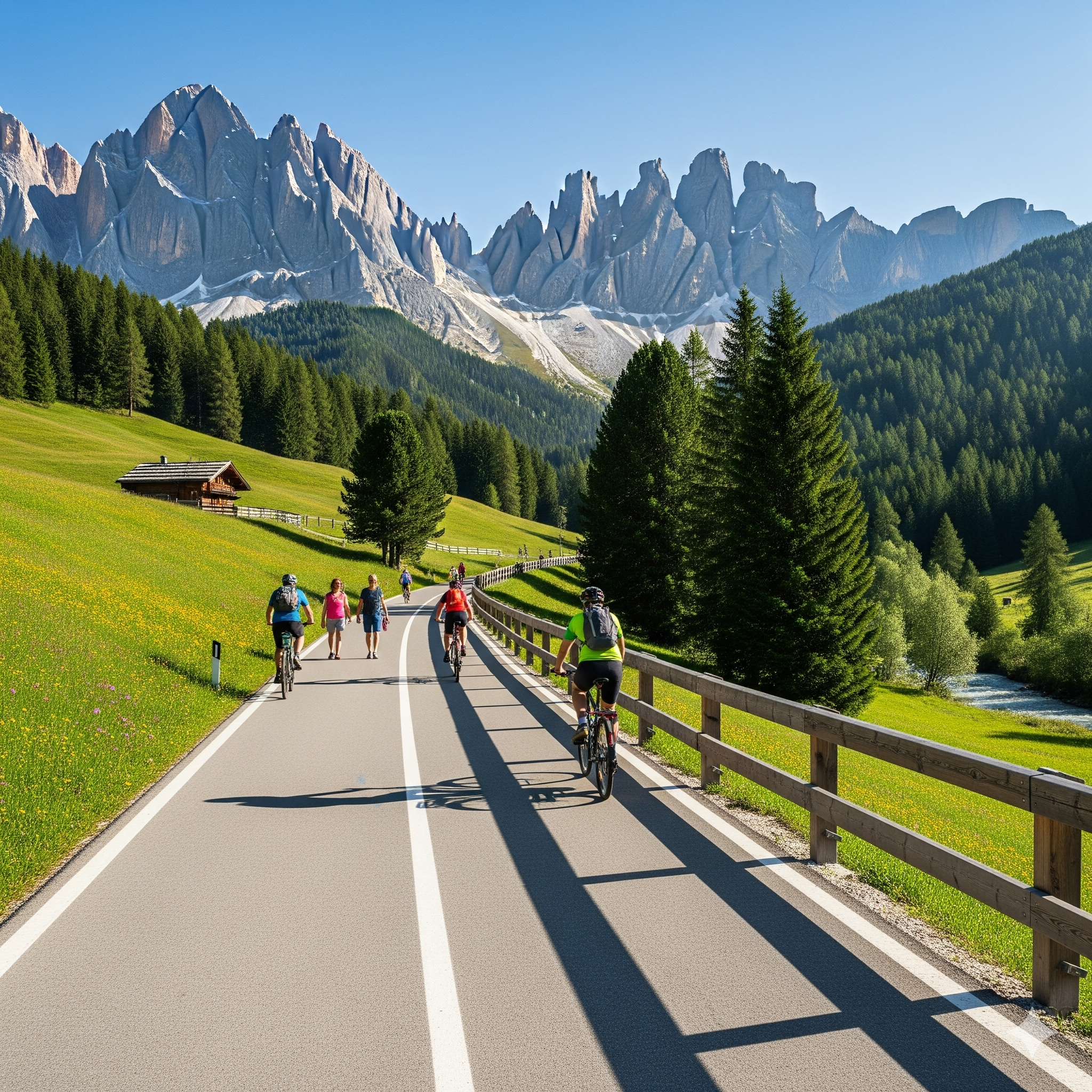 pista ciclopedonale tra val di Fiemme e di Fassa