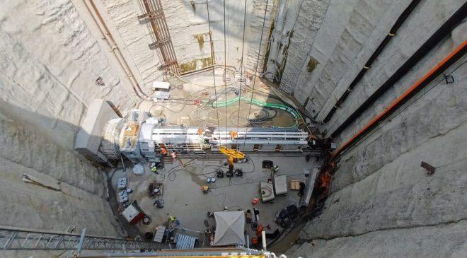 La TBM “Gaia” nel Collettore Mediano di Torino