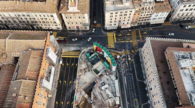 Nuova macrofase per la stazione Venezia della linea C di Roma
