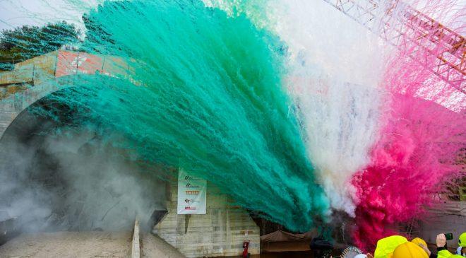 Galleria Cefalù: abbattuto ultimo diaframma canna dispari