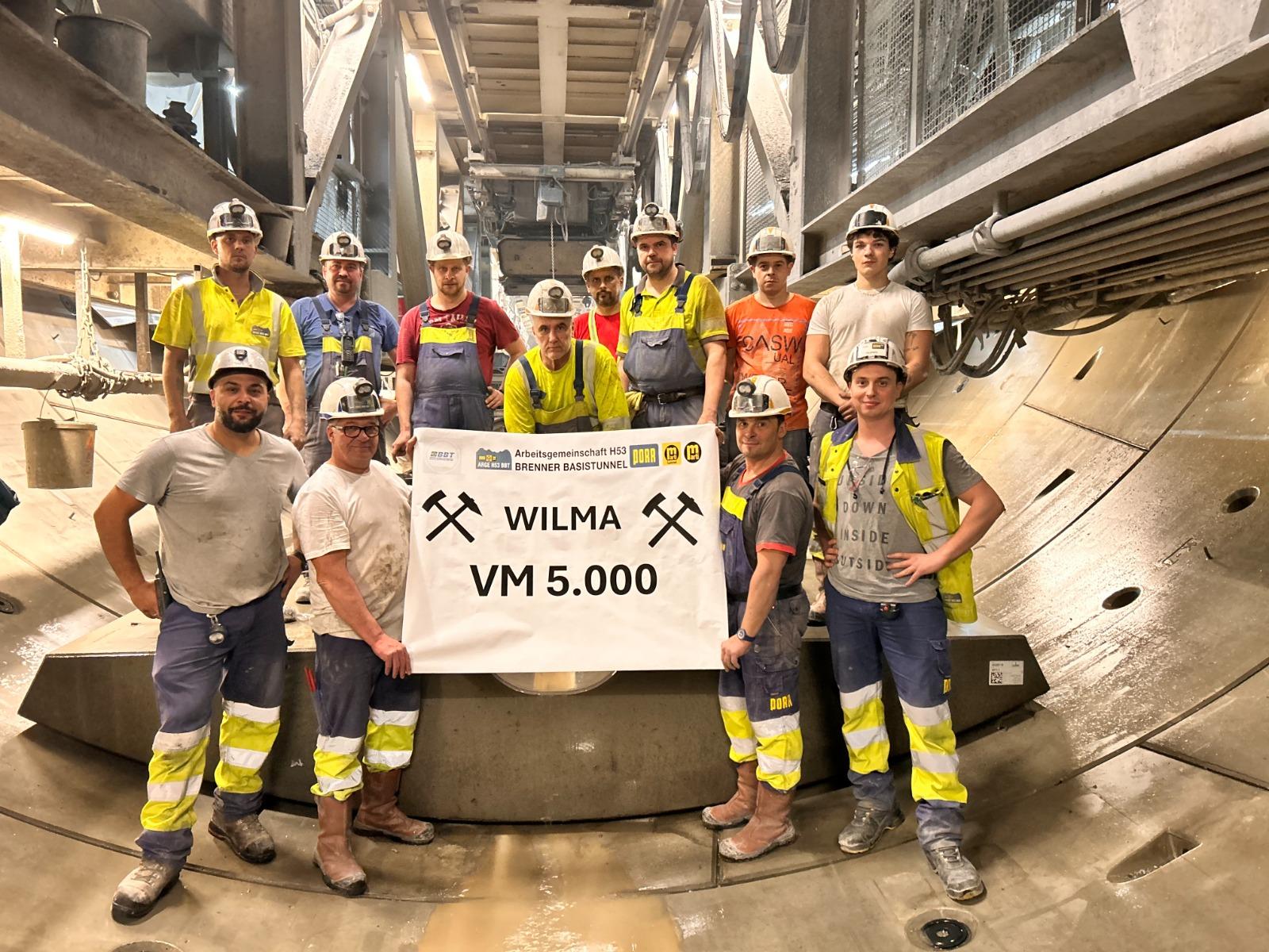 BBT TBM Wilma Galleria di Base del Brennero