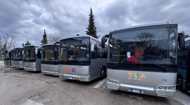 Donazione di 8 autobus da TUA alla città di Leopoli