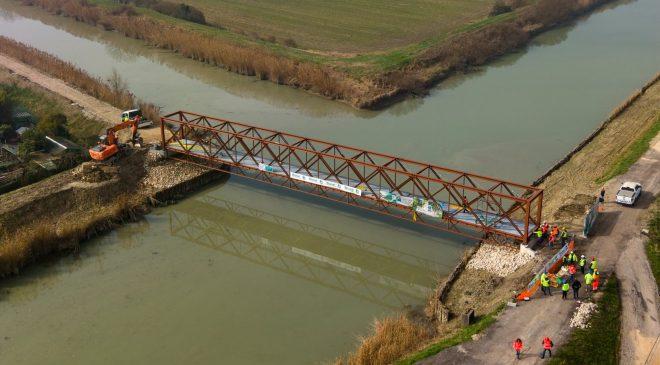 La nuova passerella sul canale Brian: cuore della ciclovia Trieste-Venezia