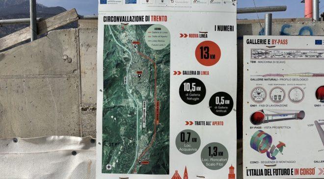 Circonvallazione di Trento: gli avanzamenti dei lavori ferroviari
