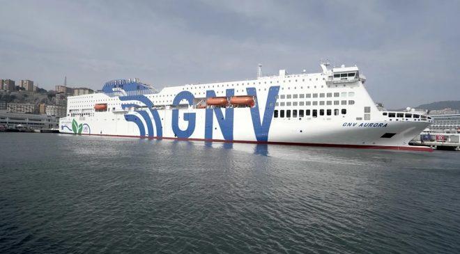 Gnv Aurora:nuovo traghetto approda a Genova