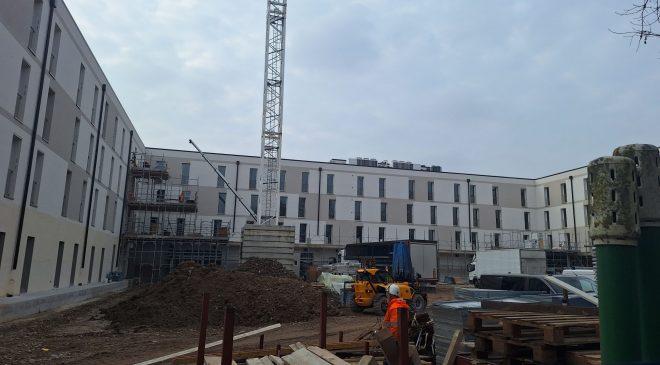 Padova | Il cantiere del nuovo studentato in via del Pescarotto verso il completamento