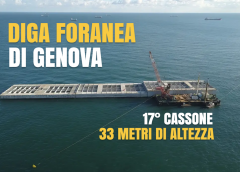 Diga foranea Genova: posizionato il 17° cassone