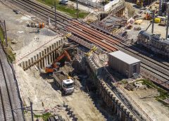 Raddoppio Contone-Ponte Ticino: spinta del primo monolite