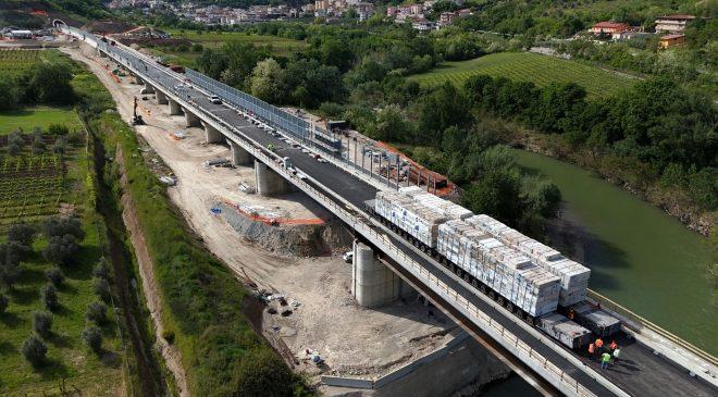 AV/AC Napoli – Bari: concluse le prove di carico viadotto Calore Ponte