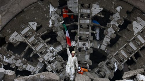 TBM galleria Rocchetta tricolore