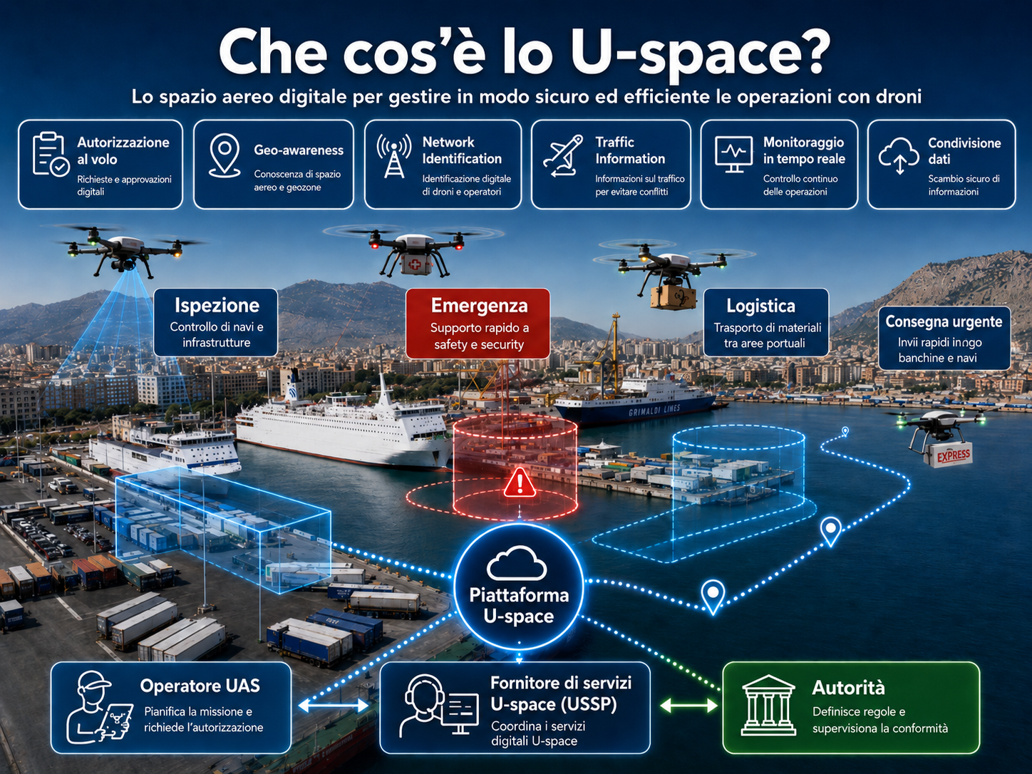 U-space porto di Palermo