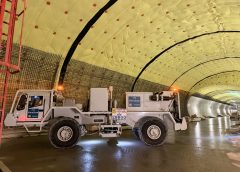 Simulazione VibroScan nella galleria di base del Brennero