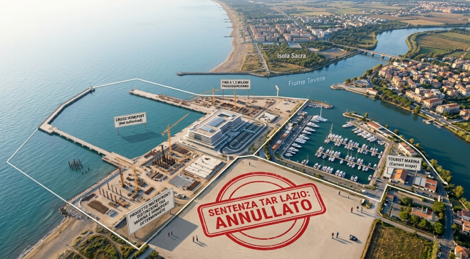 Fiumicino Waterfront: Il TAR annulla il porto crocieristico