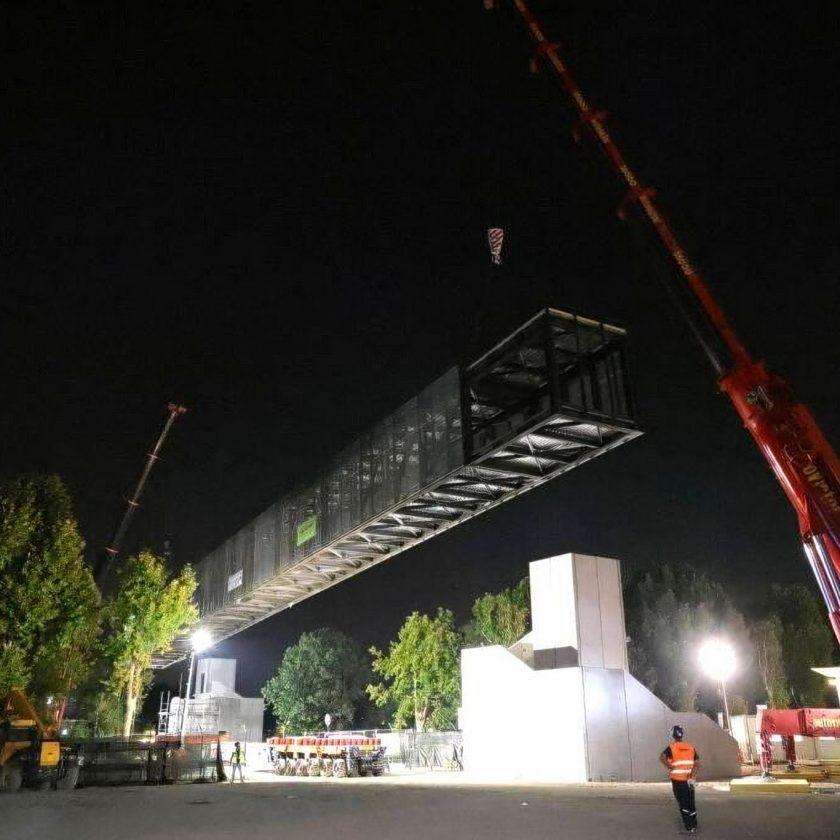 Ponte pedonale Milano Linate 1