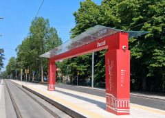 Tram Bologna: le nuove pensiline in acciaio e vetro
