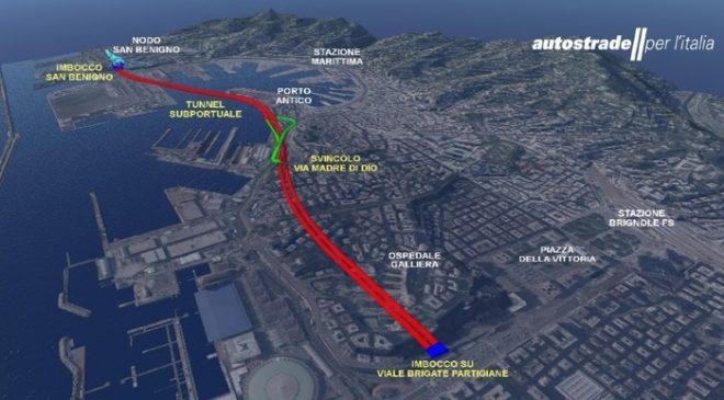 Tunnel Subportuale Genova: aggiudicata la sezione centrale